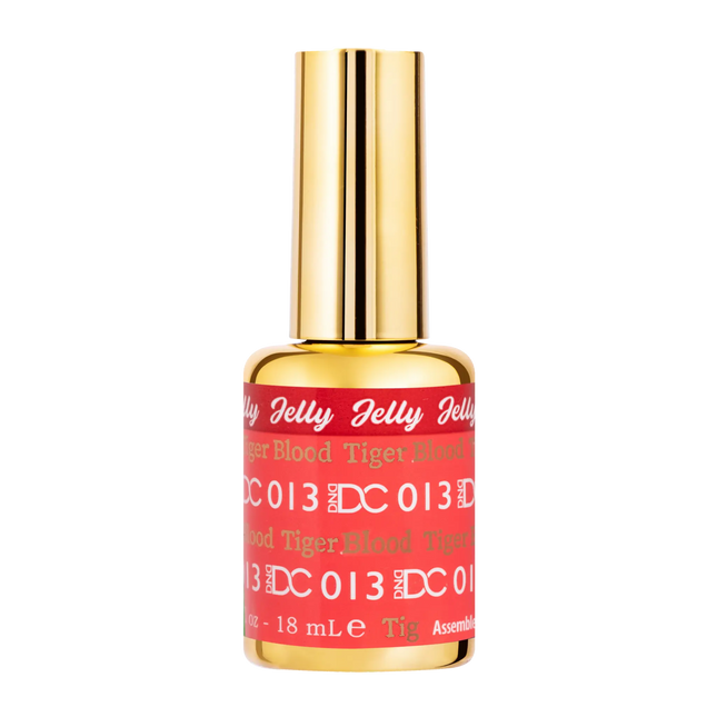 DND DC All My Jelly Gel Polish – #013 Tiger Blood (0.6oz / 18ml) – NEW 2026