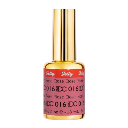 DND DC All My Jelly Gel Polish – #016 Rose (0.6oz / 18ml) – NEW 2026