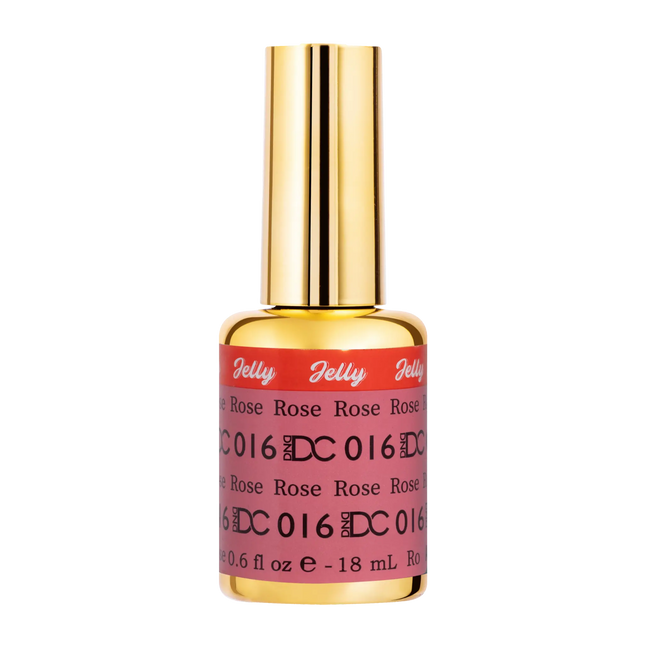 DND DC All My Jelly Gel Polish – #016 Rose (0.6oz / 18ml) – NEW 2026