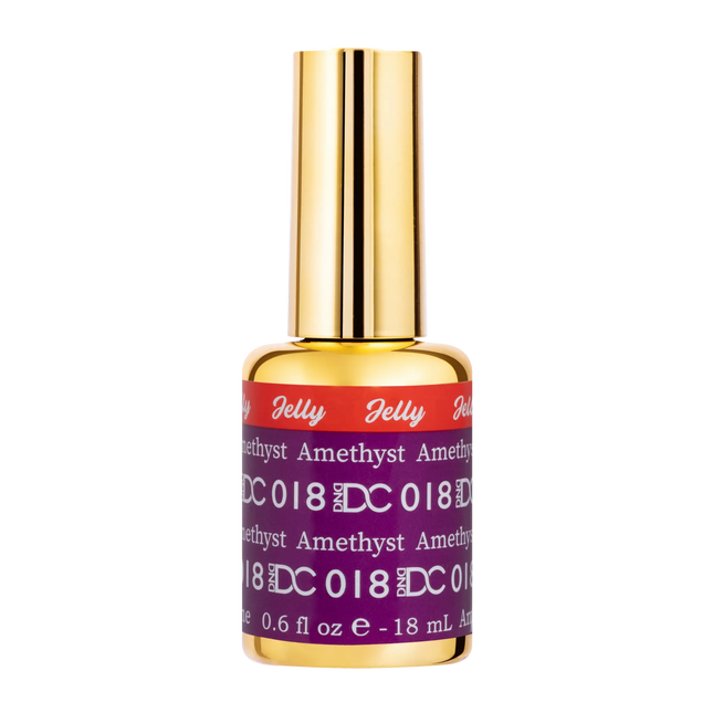 DND DC All My Jelly Gel Polish – #018 Amethyst (0.6oz / 18ml) – NEW 2026