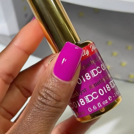 DND DC All My Jelly Gel Polish – #018 Amethyst (0.6oz / 18ml) – NEW 2026