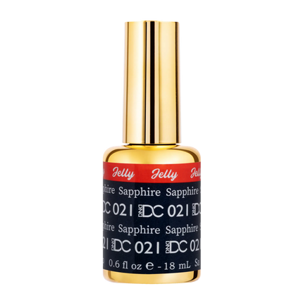 DND DC All My Jelly Gel Polish – #021 Sapphire (0.6oz / 18ml) – NEW 2026