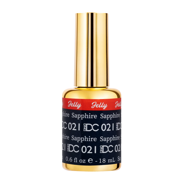 DND DC All My Jelly Gel Polish – #021 Sapphire (0.6oz / 18ml) – NEW 2026