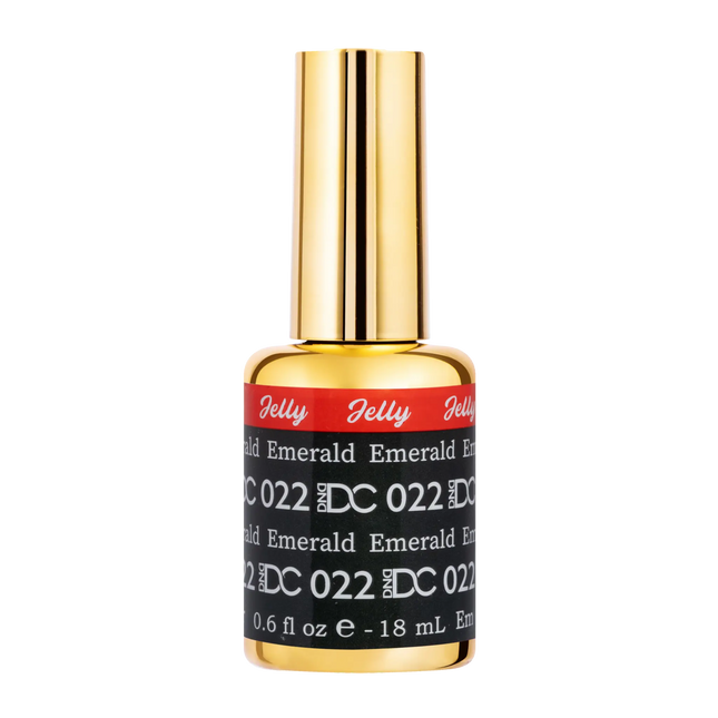 DND DC All My Jelly Gel Polish – #022 Emerald (0.6oz / 18ml) – NEW 2026