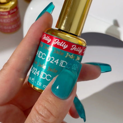 DND DC All My Jelly Gel Polish – #024 Jade (0.6oz / 18ml) – NEW 2026