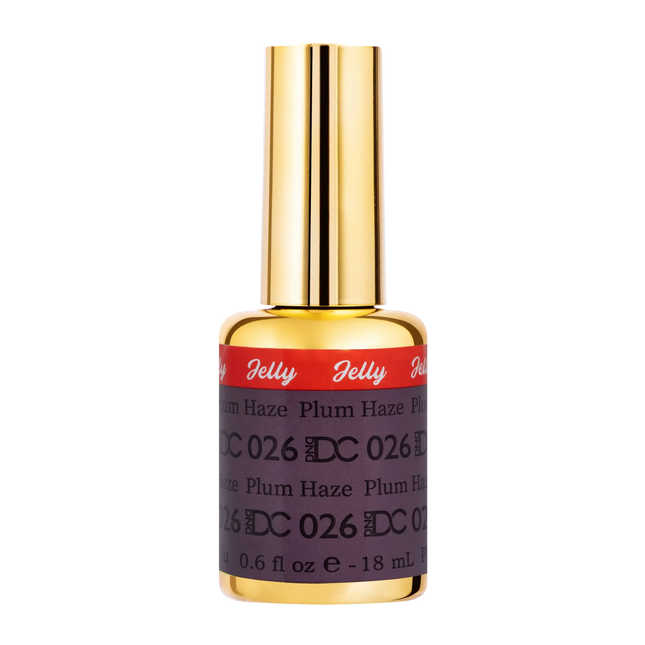DND DC All My Jelly Gel Polish – #026 Plum Haze (0.6oz / 18ml) – NEW 2026
