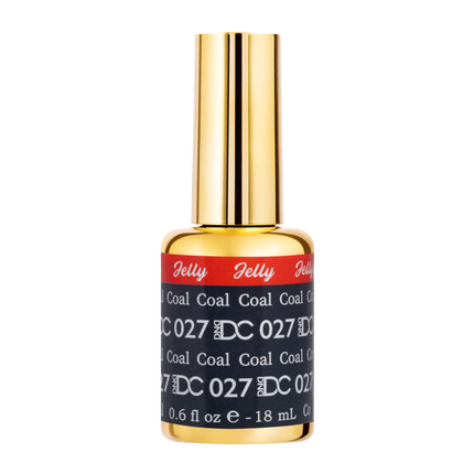 DND DC All My Jelly Gel Polish – #027 Coal (0.6oz / 18ml) – NEW 2026