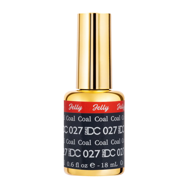 DND DC All My Jelly Gel Polish – #027 Coal (0.6oz / 18ml) – NEW 2026