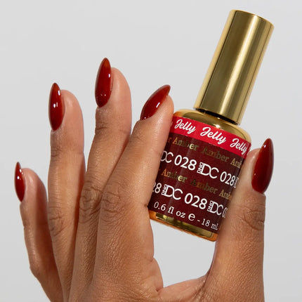 DND DC All My Jelly Gel Polish – #028 Amber (0.6oz / 18ml) – NEW 2026