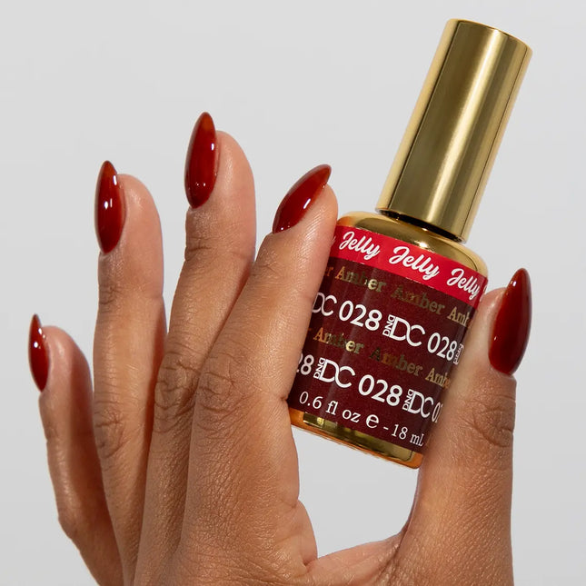 DND DC All My Jelly Gel Polish – #028 Amber (0.6oz / 18ml) – NEW 2026