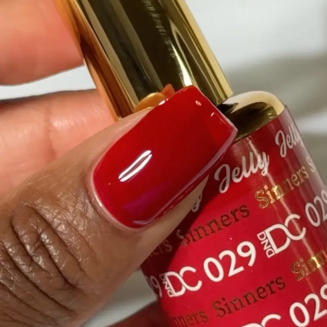 DND DC All My Jelly Gel Polish – #029 Sinners (0.6oz / 18ml) – NEW 2026