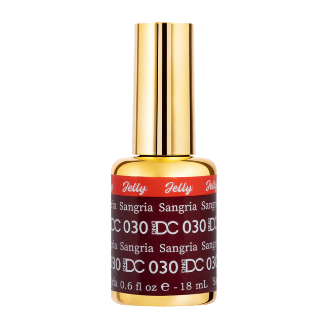 DND DC All My Jelly Gel Polish – #030 Sangria (0.6oz / 18ml) – NEW 2026