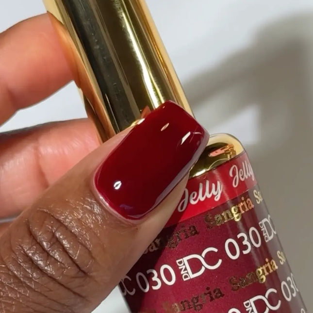 DND DC All My Jelly Gel Polish – #030 Sangria (0.6oz / 18ml) – NEW 2026