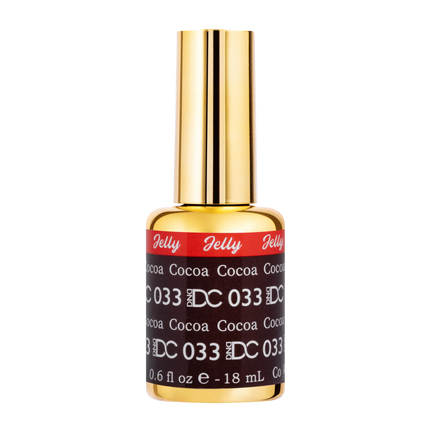 DND DC All My Jelly Gel Polish – #033 Cocoa (0.6oz / 18ml) – NEW 2026