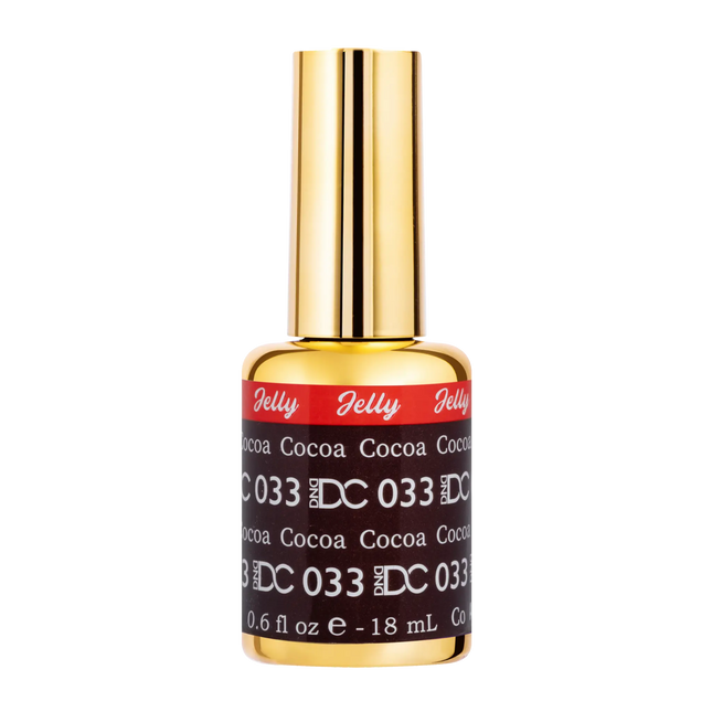 DND DC All My Jelly Gel Polish – #033 Cocoa (0.6oz / 18ml) – NEW 2026