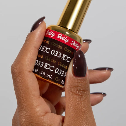 DND DC All My Jelly Gel Polish – #033 Cocoa (0.6oz / 18ml) – NEW 2026