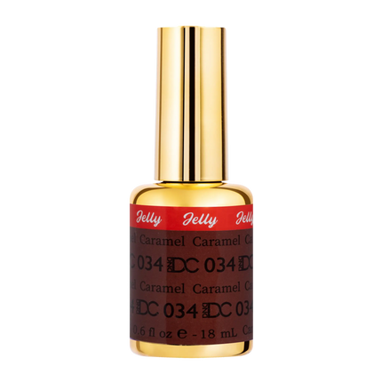 DND DC All My Jelly Gel Polish – #034 Caramel (0.6oz / 18ml) – NEW 2026