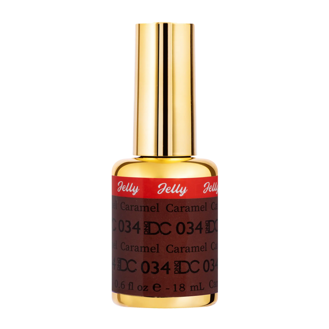 DND DC All My Jelly Gel Polish – #034 Caramel (0.6oz / 18ml) – NEW 2026