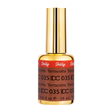 DND DC All My Jelly Gel Polish – #035 Terracotta (0.6oz / 18ml) – NEW 2026