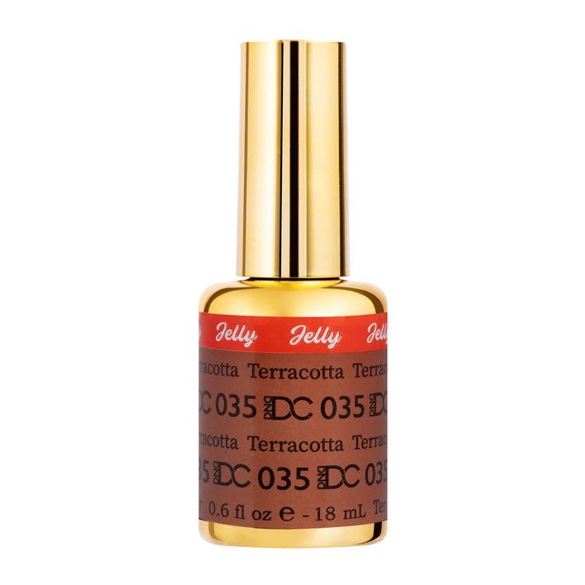 DND DC All My Jelly Gel Polish – #035 Terracotta (0.6oz / 18ml) – NEW 2026