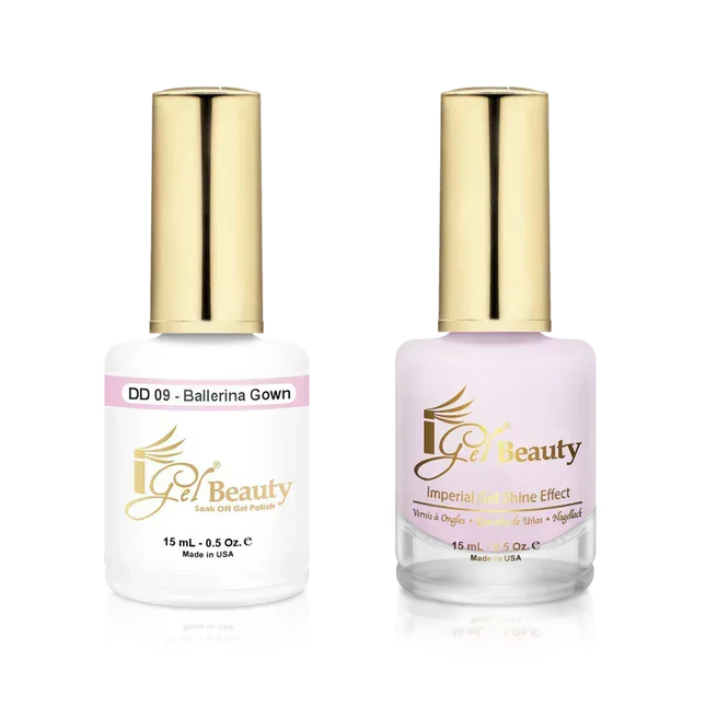 iGel Matching Duo Gel Polish 0.5oz - #009 BALLERINA GOWN - TTT Nails Supply