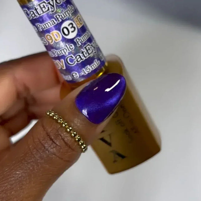 DIVA 9D Cat Eye Glassball - #03 Puma Purple - TTT Nails Supply
