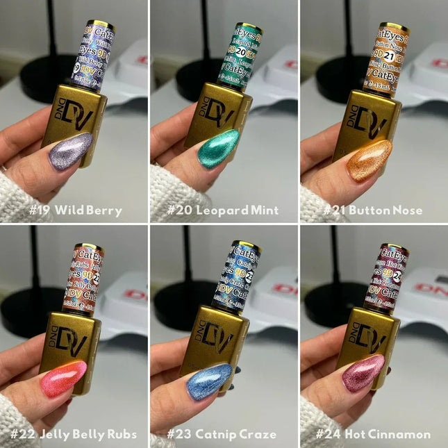 DIVA 9D Cat Eye Candy #13 - #24 Color Chart (Framed) - TTT Nails Supply