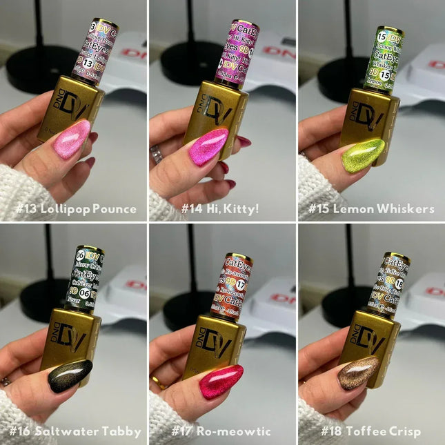 DIVA 9D Cat Eye Candy #13 - #24 Color Chart (Framed) - TTT Nails Supply