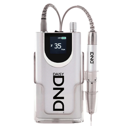 DND Daisy Nail File Drill 35000 RPM SILVER - High Speed, Stability