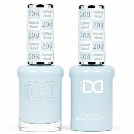 DND HEMA & TPO Free Gel Duo Matching Set – 208 Current Mood (Gel + Lacquer)