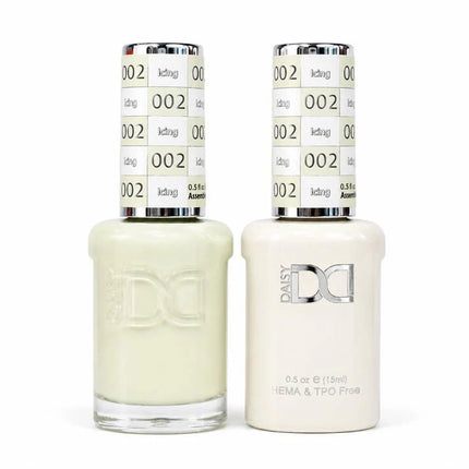 DND HEMA & TPO Free Gel Duo Matching Set – 002 Icing (Gel + Lacquer)