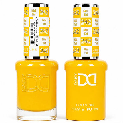 DND HEMA & TPO Free Gel Duo Matching Set – 242 Mai tai (Gel + Lacquer)
