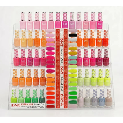 DND HEMA & TPO Free - Swatch #07 - Island Gal - 36 Duo Matching Colors (#219 - #254) + Free Sample