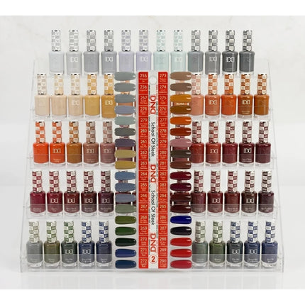 DND HEMA & TPO Free - Swatch #08 - School Of Sleek - 36 Duo Matching Colors (#255 - #290) + Free Sample