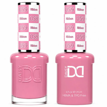 DND HEMA & TPO Free Gel Duo Matching Set – 059 Ribbon (Gel + Lacquer)