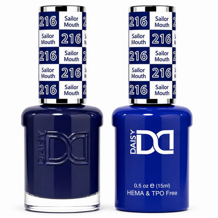 DND HEMA & TPO Free Gel Duo Matching Set – 216 Sailon Mouth (Gel + Lacquer)