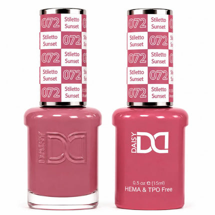 DND HEMA & TPO Free Gel Duo Matching Set – 072 Stiletto Sunset (Gel + Lacquer)