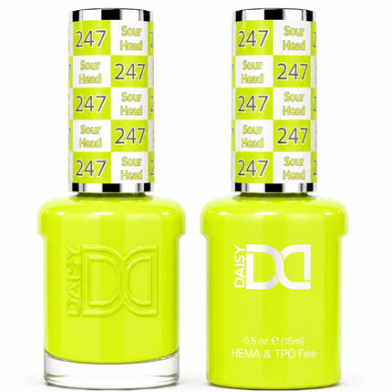 DND HEMA & TPO Free Gel Duo Matching Set – 247 Sour Head (Gel + Lacquer)