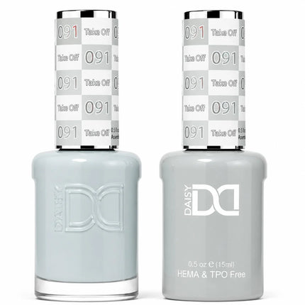 DND HEMA & TPO Free Gel Duo Matching Set – 091 Take Off (Gel + Lacquer)