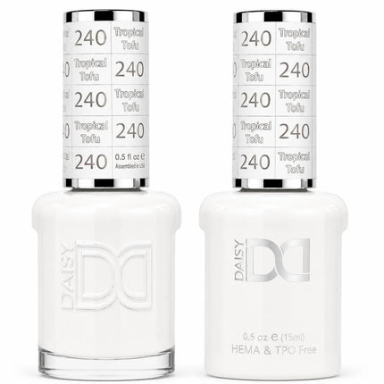 DND HEMA & TPO Free Gel Duo Matching Set – 240 Tropical Tofu (Gel + Lacquer)