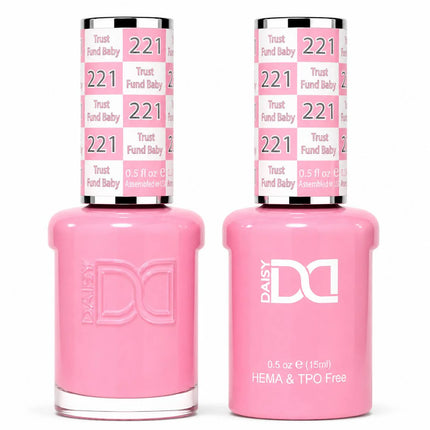DND HEMA & TPO Free Gel Duo Matching Set – 221 Trust Fund Baby (Gel + Lacquer)