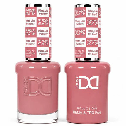 DND HEMA & TPO Free Gel Duo Matching Set – 279 What, Like It’s Hard (Gel + Lacquer)