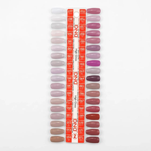DND HEMA & TPO Free - Full line 288 Duo Matching Colors + Free 1 sample book & 1 set color chart