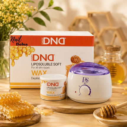 DND Liposoluble Soft Depilatory Wax – Honey (24 Jars/Case) + FREE JAS Single Wax Warmer