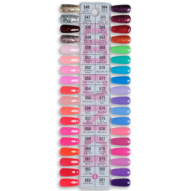 DND - Gel & Lacquer Duo Full Set 36 Colors (#1, #2, #3, #4, #5)