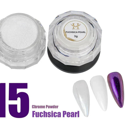 HANG Chrome Powder - #15 Fuchsica Pearl 3g - TTT Nails Supply