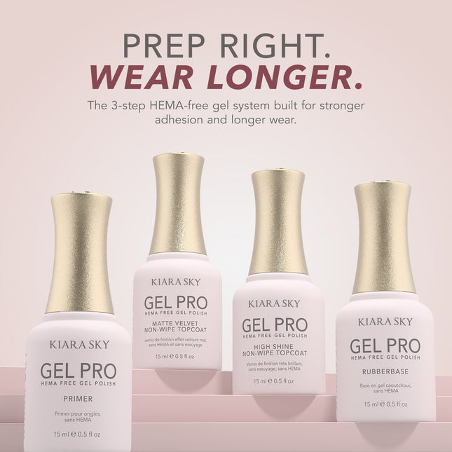 Kiara Sky HEMA-Free Gel Pro Matte Velvet Top Coat 0.5oz (15ml)