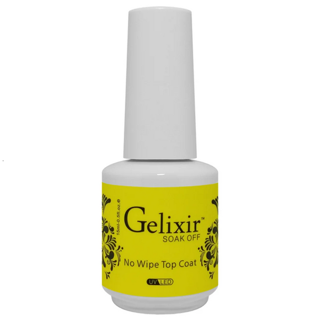 Gelixir - Soak Off No Wipe Top Coat 0.5oz