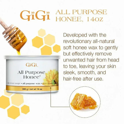 GiGi All Purpose Honee Wax 14oz (case of 24) - TTT Nails Supply