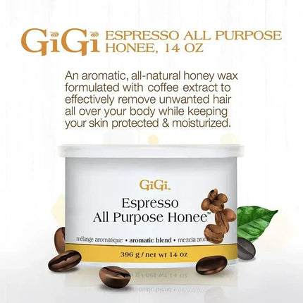 Gigi Espresso All Purpose Honee Wax (case of 24) - TTT Nails Supply